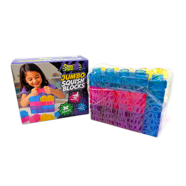 Fun Doh JUMBO Squish Blocks Building Sensory Toy - 40 piece