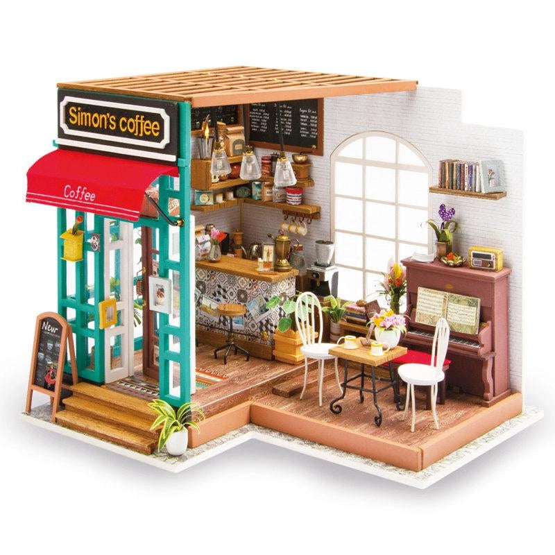 DIY Miniature House Kit: Simon's Coffee