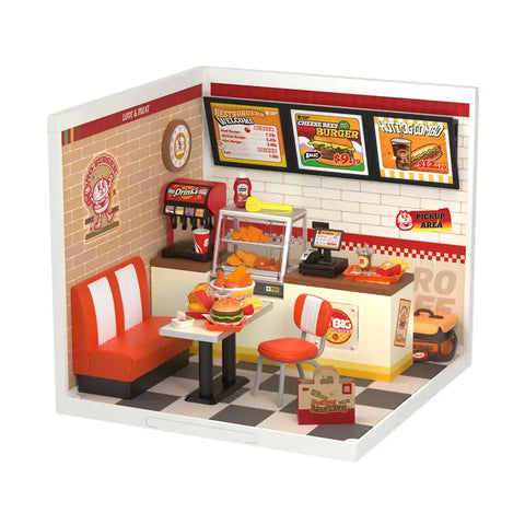 Yum Yum Burgers DIY Miniature House Kit