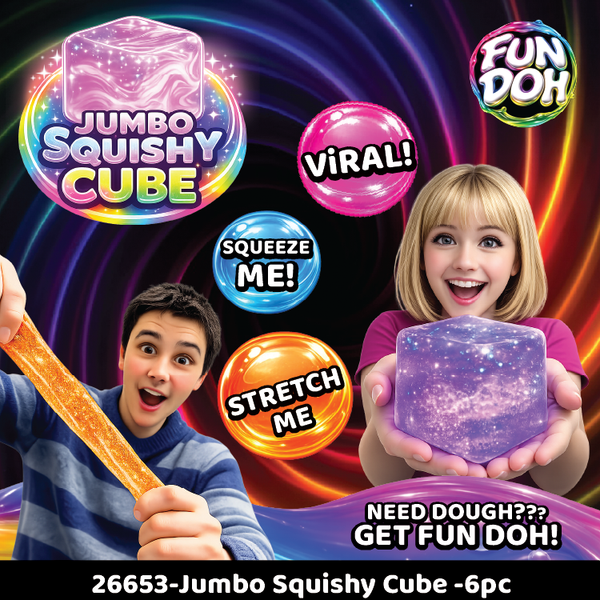 Fun Doh JUMBO Squishy Cube Assortment