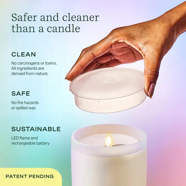 Lifelines Flameless Candle Diffuser - Frosted Cream