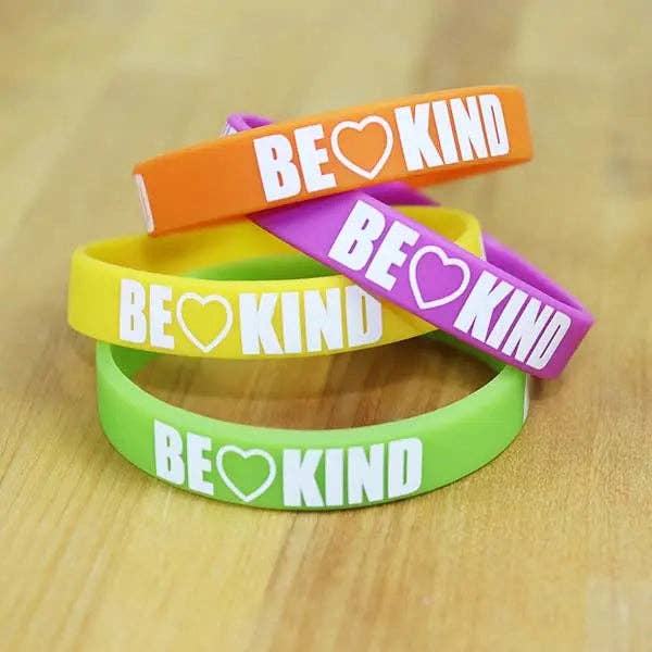 "BE KIND" Silicone Bracelets - Assorted Colors