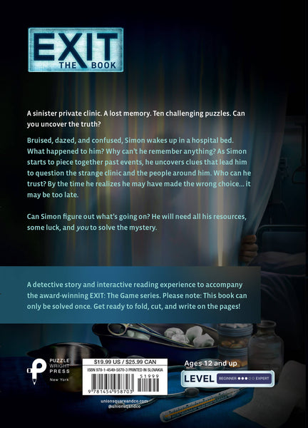 Exit: The Book - The Clinic of Shadows: A Puzzle Novel