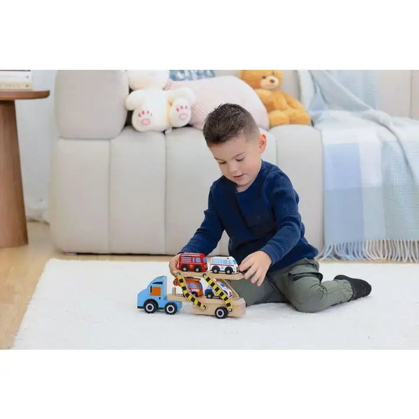 Wooden Off to the Rescue Vehicle Carrier