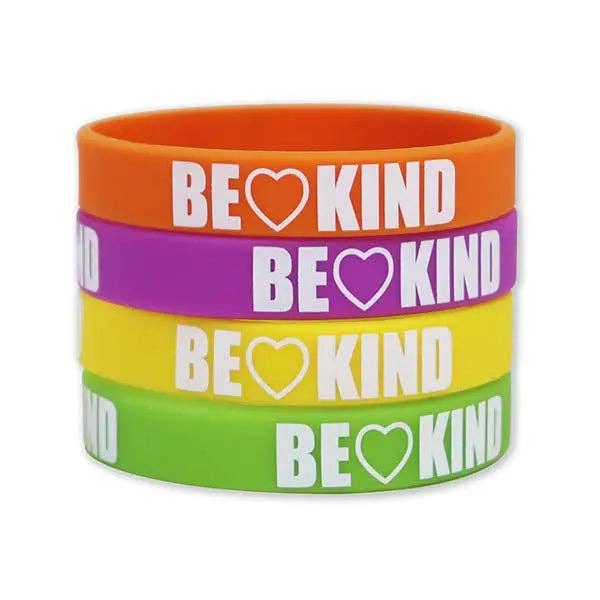 "BE KIND" Silicone Bracelets - Assorted Colors