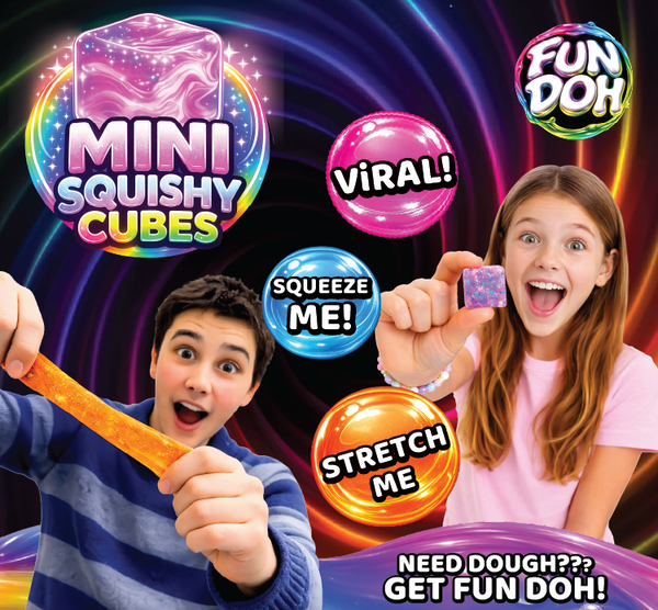 Fun Doh MINI Squishy Cube 2 Pack VIRAL Variety