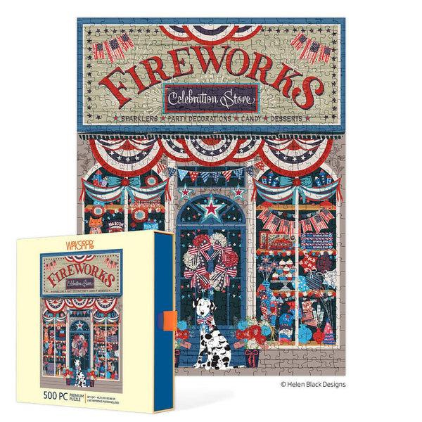 Flags & Fireworks 500 Piece Puzzle