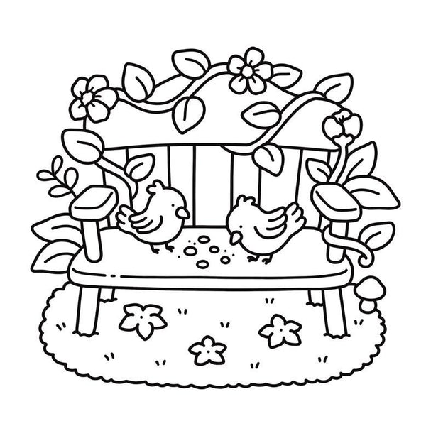 Garden Corners: Bold and Easy Coloring Book: Hikaru Kotz