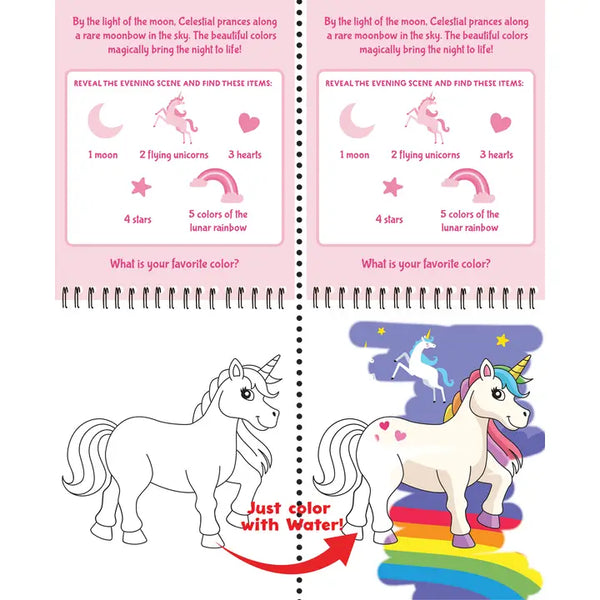 Unicorns Color with Water