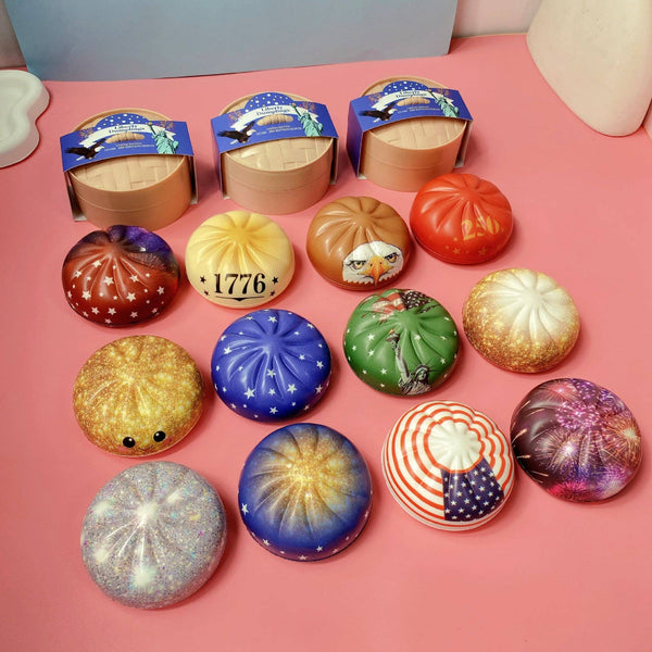4th of July Mystery SLOW RISE Squishy Dumpling - Set 1