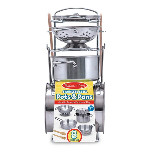 Melissa & Doug Stainless Steel Pots & Pans