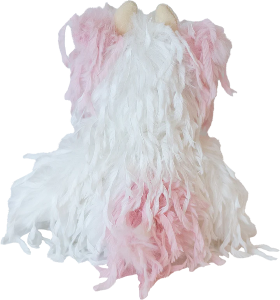 Strawberry Cow Feathers - Medium