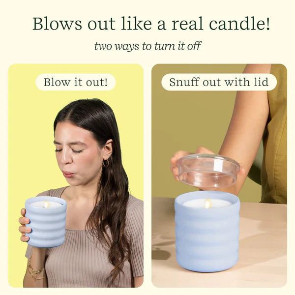 Lifelines Flameless Candle Diffuser - Bubble Blue (Periwinkle)