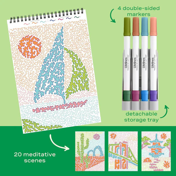 Lifelines FlowArt Trace by Letter - Pack Your Bags