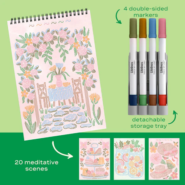 Lifelines FlowArt Trace By Line - Brunch in Bloom