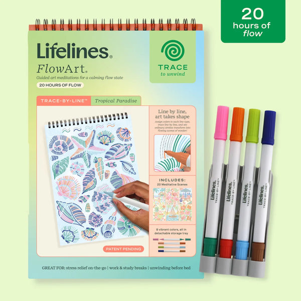 Lifelines FlowArt Trace by Line - Tropical Paradise