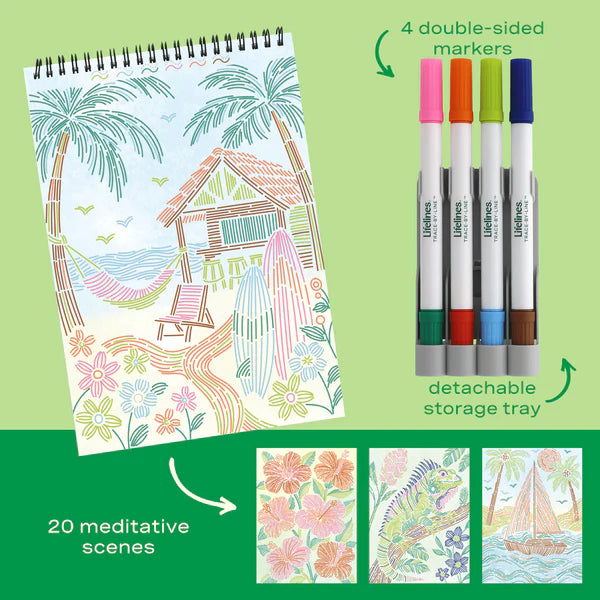 Lifelines FlowArt Trace by Line - Tropical Paradise