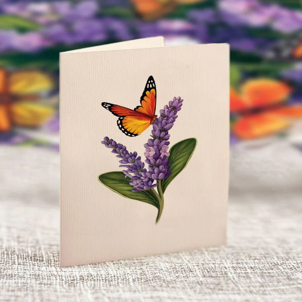 Mini Lavender & Butterflies Pop-Up Flower Bouquet