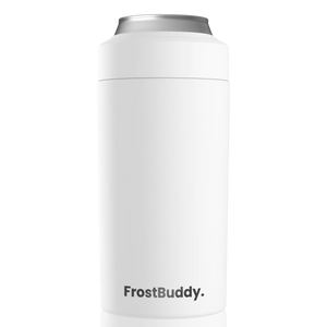 White Universal Buddy Can Cooler