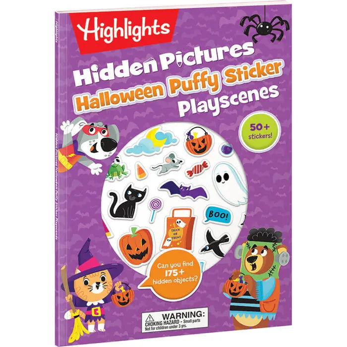 Highlights Hidden Pictures Halloween Puffy Sticker Playscenes