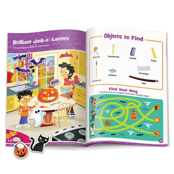 Highlights Hidden Pictures Halloween Puffy Sticker Playscenes