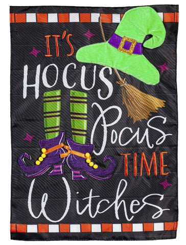 Hocus Pocus Time Garden Flag