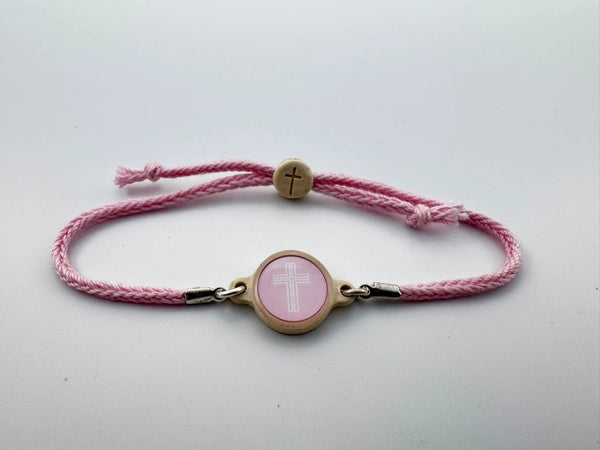 Tap to Pray Adjustable Cross Bracelet