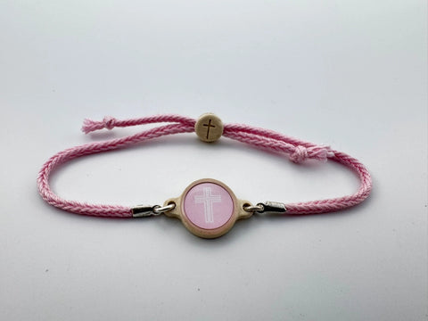 Tap to Pray Adjustable Cross Bracelet