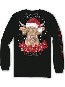 Snow Cow LS Tee