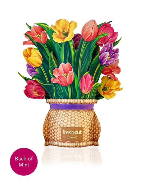 Mini Festive Tulips Pop-Up Flower Bouquet