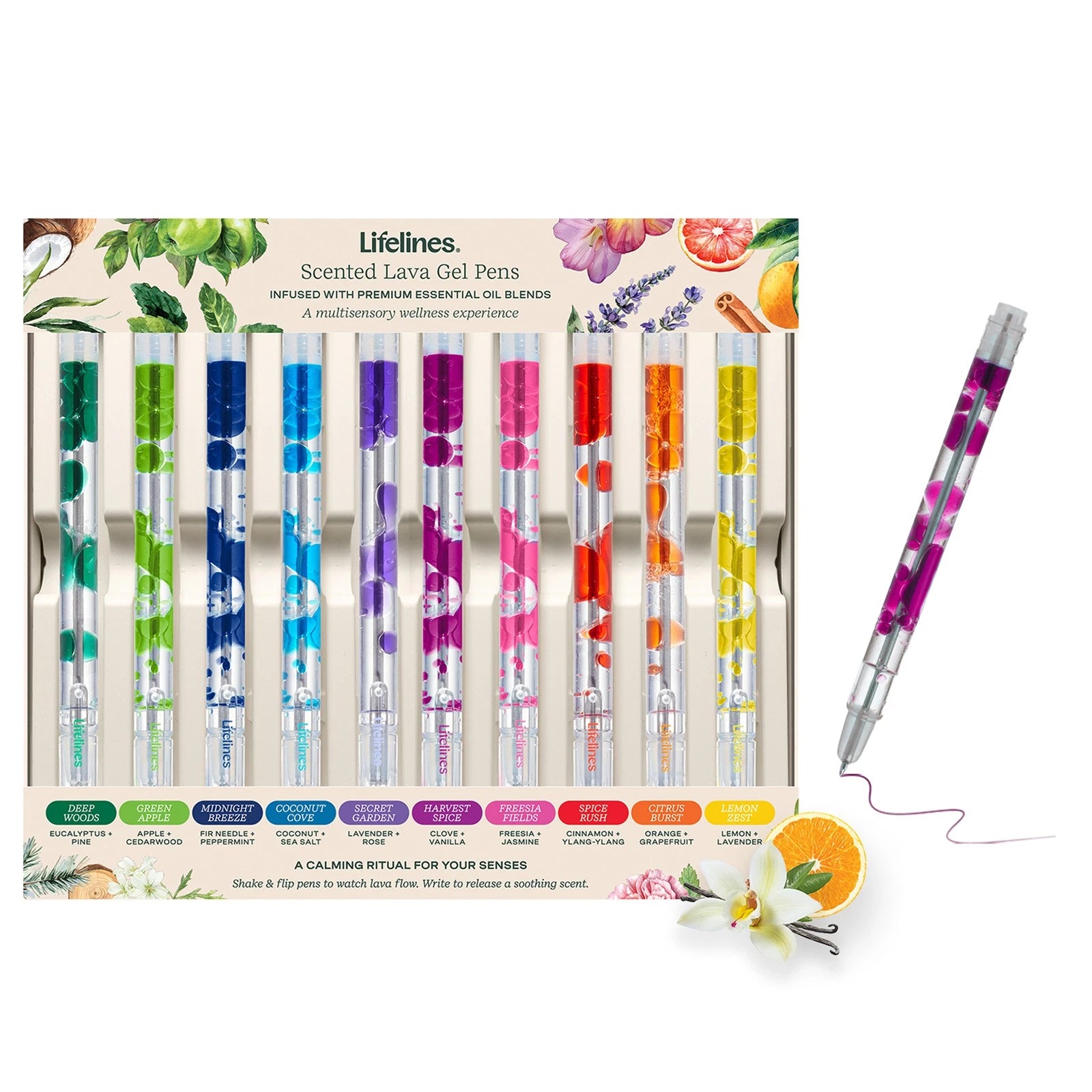 Lifelines Scented Lava Pens - 10 Count