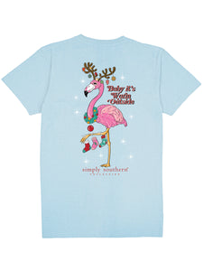 Flamingo Xmas SS Tee