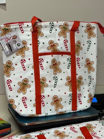 Gingerbreads Insulated Zipper Tote Bag