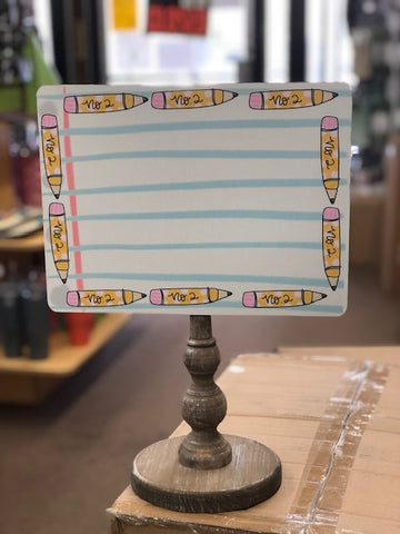 School Dry Erase Topper