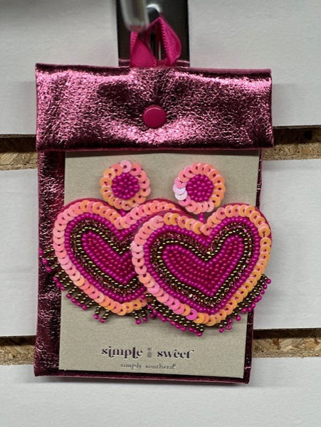 Valentine Heart Statement Earrings