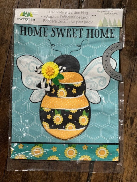 Home Sweet Home Bee Garden Flag
