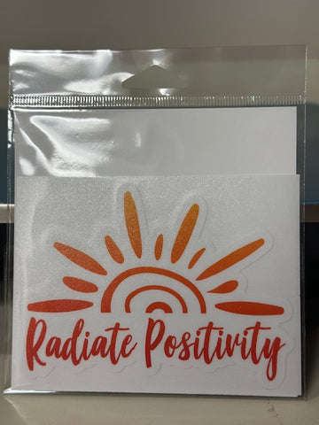 Radiate Positivity Sticker