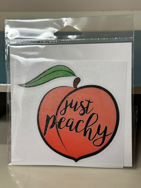 Just Peachy Sticker