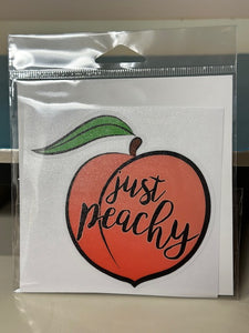 Just Peachy Sticker