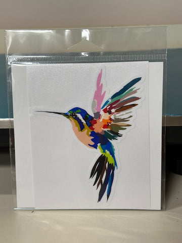 Colorful Hummingbird Sticker
