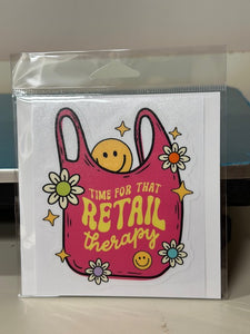 Time For That Retail Therapy Sticker