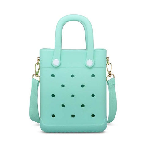 Mint Green Charm Tote Bag