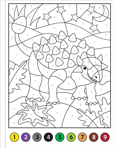 Dinosaurs Color by Number