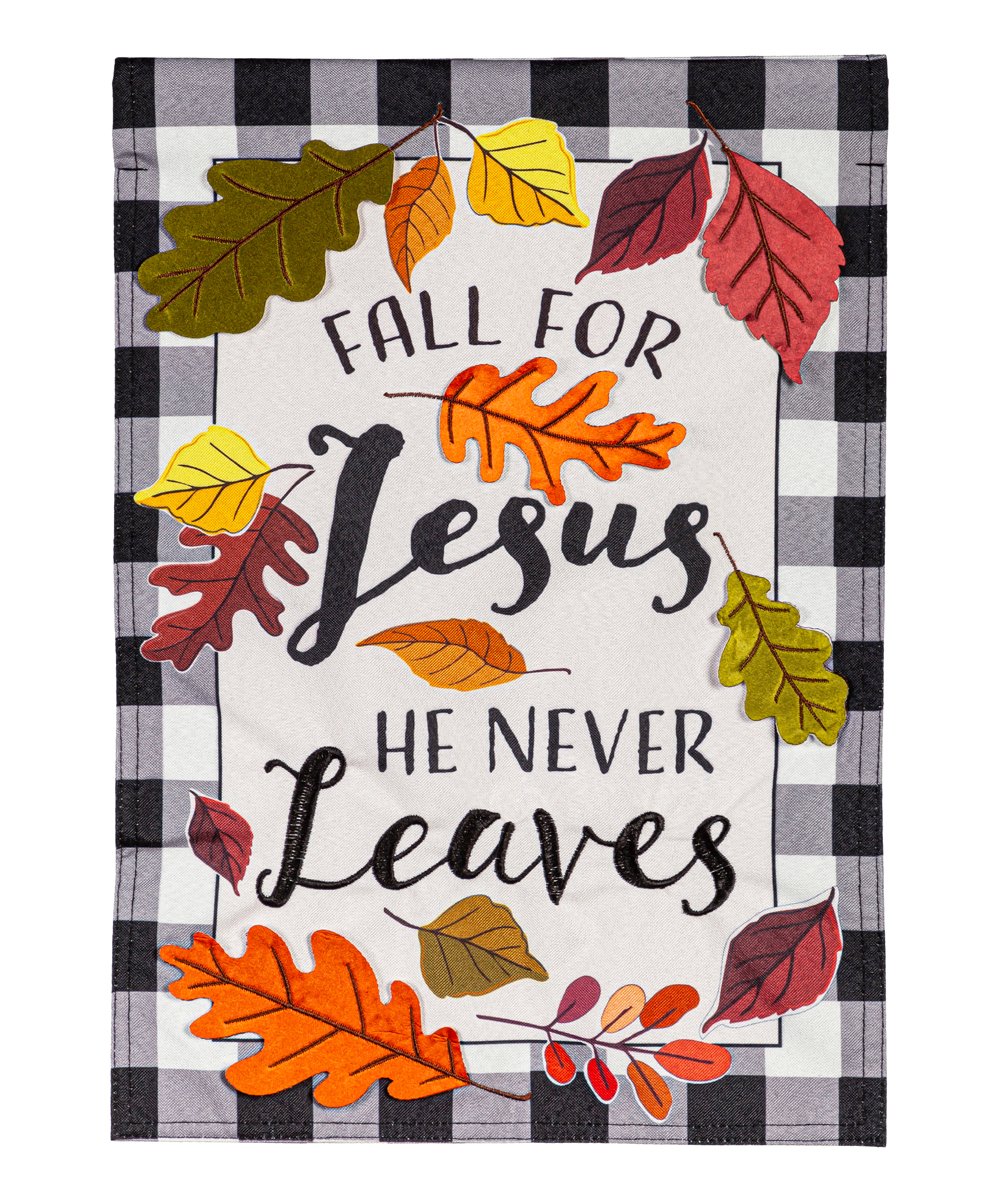 Fall For Jesus Garden Flag