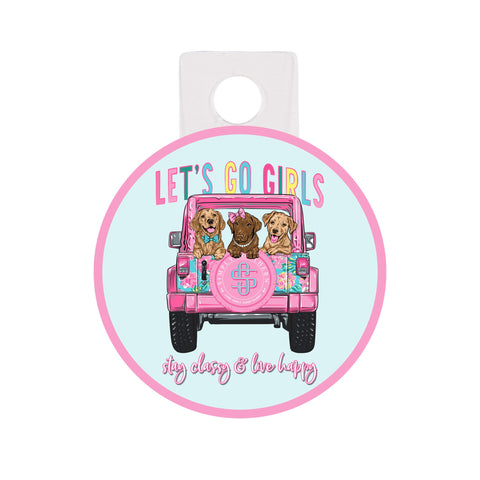 Let's Go Girls Car Decal
