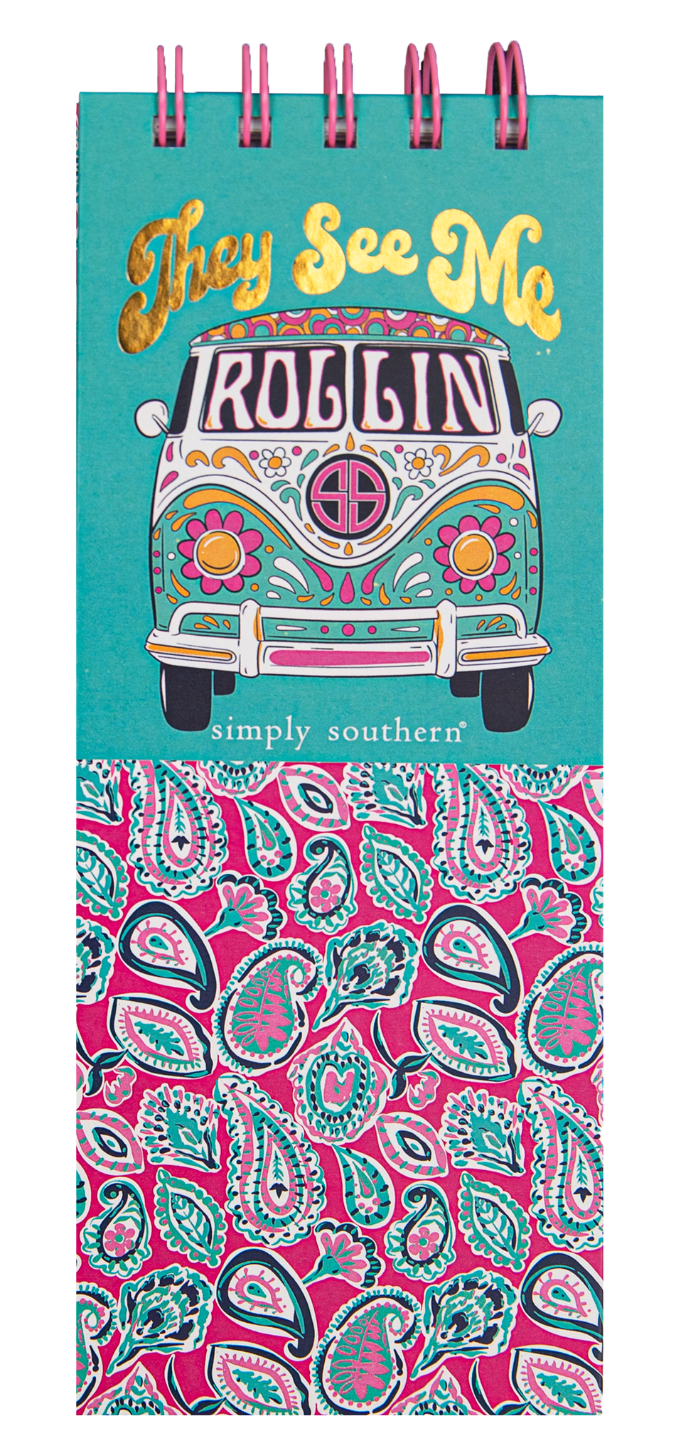 Paisley Slim Binder Notebook