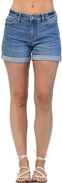 Mid Rise Classic Cuff Shorts CLOSEOUT