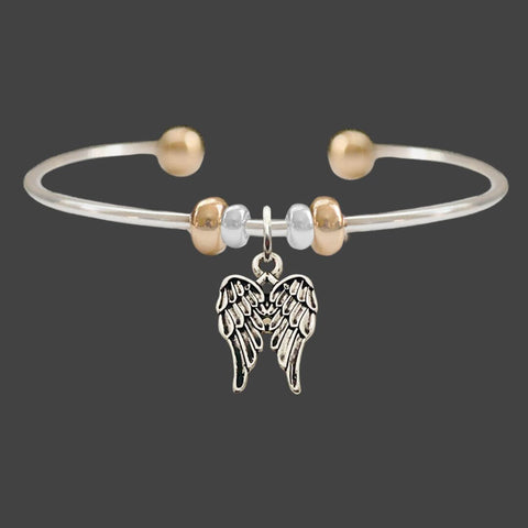 Angel Wing Charm Cuff