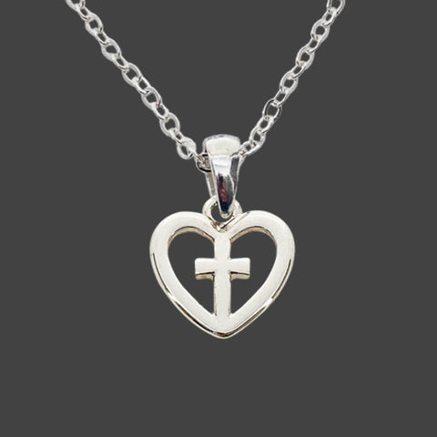 Cut Out Heart Pendant Necklace