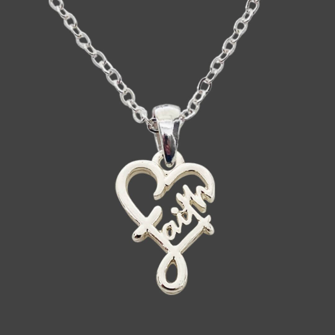 Faith Heart Pendant Necklace